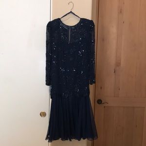 Navy Blue Mother of the Bride Dress